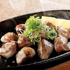 砂ズリの直火焼き