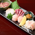 料理メニュー写真&nbsp;鶏造り 5種盛り(1人前)