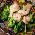 料理メニュー写真&nbsp;ブロッコリーと海老塩炒め