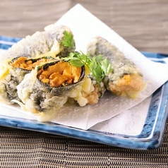 生うにの天ぷら