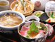海鮮丼と天ぷら蕎麦のセット