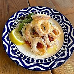 活イカのフリット～トマトソース～