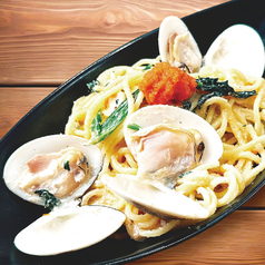 ハマグリ明太クリームパスタ