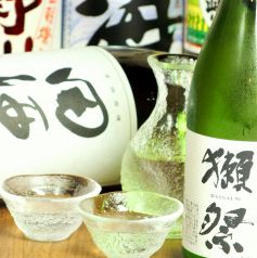 料理に合う、全国の日本酒を15種類以上ご用意♪