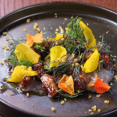 本日の鮮魚のカルパッチョ　お魚に合わせたソースで