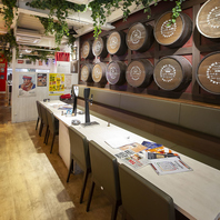開放的でお洒落な店内♪