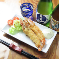 自慢の海鮮を揚げ物で♪