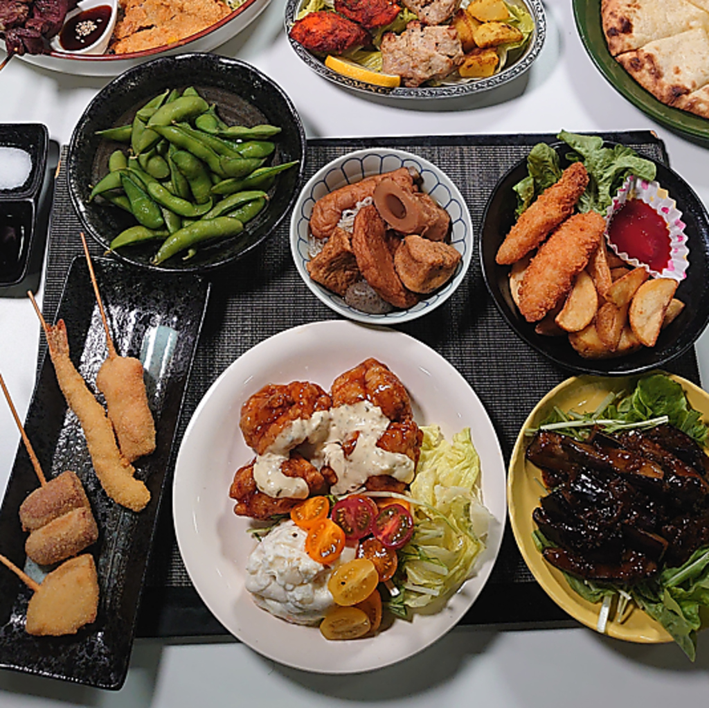 津軽屋台村の味を一挙に味わえます！「かだれ横丁」のメニューを取り寄せた宴会コースがあります♪