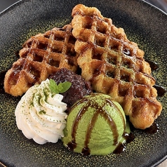 宇治抹茶あんこクロッフル
