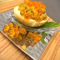 キラキラと輝く大粒イクラ！ウニ×煮卵の濃厚おつまみ