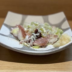 山椒オイル香るタコのレモンカルパッチョ