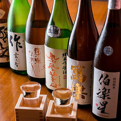 厳選した日本酒を取り揃えています