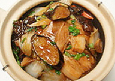 豚バラ五目土鍋ご飯