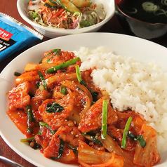 イカ炒めご飯