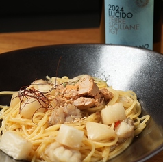 アンコウと大根、あん肝和ペペロンチーノ