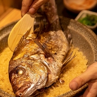 徳島産の鳴門鯛を贅沢に使用した「鯛めし」は大人気！
