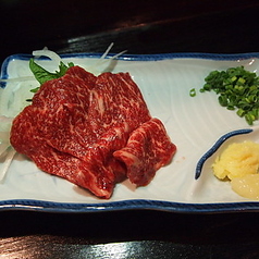 霜降り馬刺し/霜降り馬刺しのユッケ