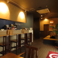 内観もこだわり！洗練された空間で贅沢なお料理をどうぞ