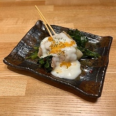 法蓮草肉巻きホワイトソースイクラ添え