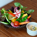 料理メニュー写真 “バーニャカウダー”彩り有機野菜と共に