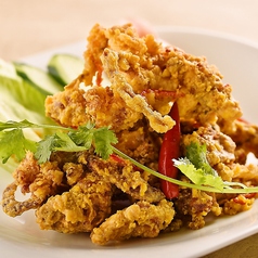 ソフトシェルクラブ 塩卵 soft shell crab with salted egg