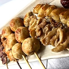 焼き鳥盛り合わせ6本