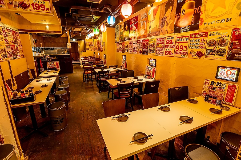 大衆居酒屋のような雰囲気で、仲間とワイワイ楽しくお過ごしいただけます！お得な食べ飲み放題あり◎