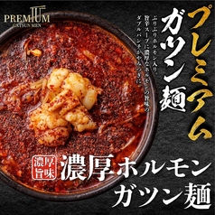 ガツン麺・プレミアムホルモン・海鮮風・野菜増し