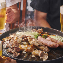 ２時間♪BBQ焼肉＆海外ビール５種類を含む飲み放題全５０種食べ飲み放題!!