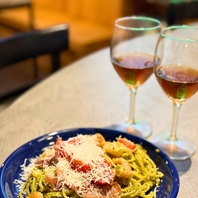 庄内産小麦を使用した生パスタの贅沢な一皿！