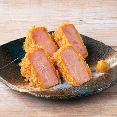 天狗ハムの厚切りハムカツ