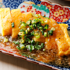 あご出汁巻卵~ズワイ蟹あんかけ