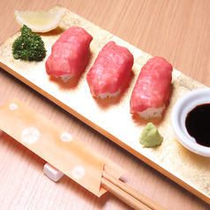 【数量限定】生の牛タンとろ握り(1貫)