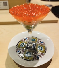 ホタテ×いくらカクテル