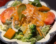 野菜サラダ　特製アンチョビドレッシング