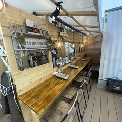 テラスカウンター席をご用意♪お一人様でもOK◎