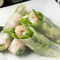 カニの春巻き/エビとチーズの春巻き