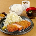 料理メニュー写真&nbsp;藤次郎のトンカツ御膳(肉量200g)(伊勢志摩産あおさ味噌汁/茶碗蒸し/日替わり小鉢)