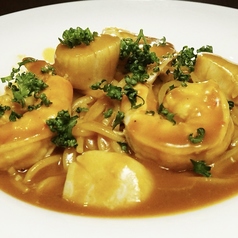 エビと貝柱のアメリカンソース