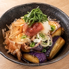 焼きなすの梅しそ薬味まみれ