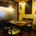 【テーブル席2×4】2軒目や友人との集まりにぴったりなテーブル席をご用意