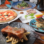 【創作ビストロ料理】食材にこだわりご提供◎彩り豊かなお料理が豊富でテーブルも華やかに♪