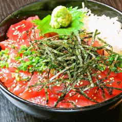 まぐろ漬け丼定食 