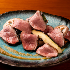 京鴨のグリル　柚子胡椒と炭火野菜