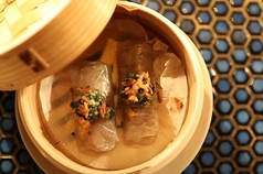 豚肉と木耳の蒸し春巻き