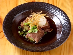 焼きナスの和牛巻き