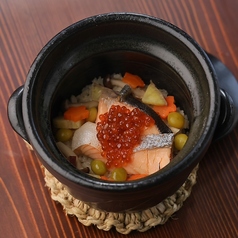 シャケいくら土鍋