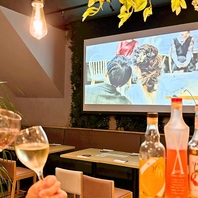 【100inchの大型プロジェクター完備】結婚式2次会に♪