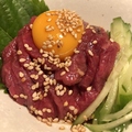料理メニュー写真&nbsp;馬肉ロースのさくらユッケ