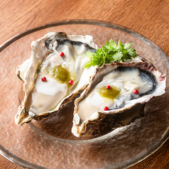 岩手県産”山田の生牡蠣”フレッシュオイスター～グリーンチリヴィネグレット～